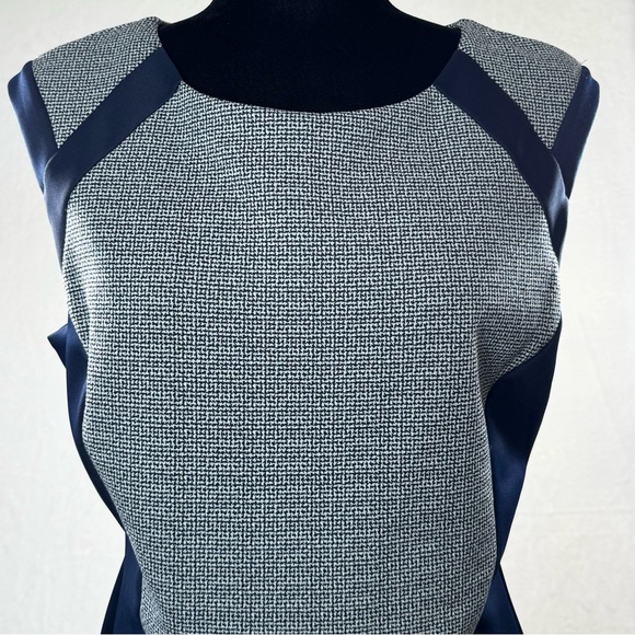 Enfocus Studio Navy Blue Color Block Dress Women's Size 14 RN 74299 Officewear - Picture 4 of 16